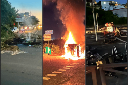 PHOTOS. Violences urbaines en Martinique : la première nuit sous couvre-feu partiel a été agitée