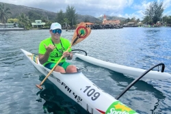 Kyle Taraufau remporte la première étape de la Hawaiki nui va'a solo