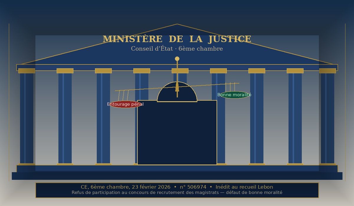 Refus de participation au concours de recrutement des magistrats pour défaut de bonne moralité